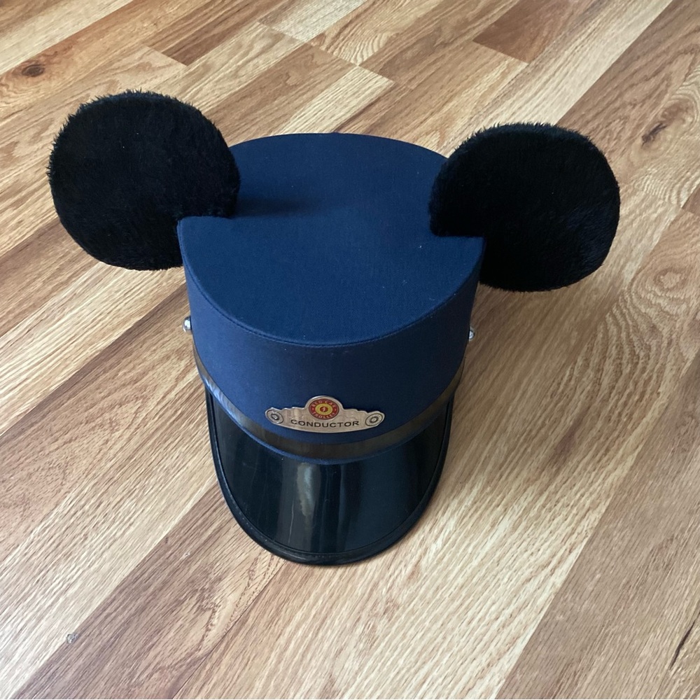 Disney Navy Conductor Cap with Black Plush Ears